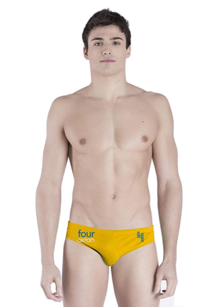 AKRON Akron Men's Adi Four Brief - Yellow / Blue