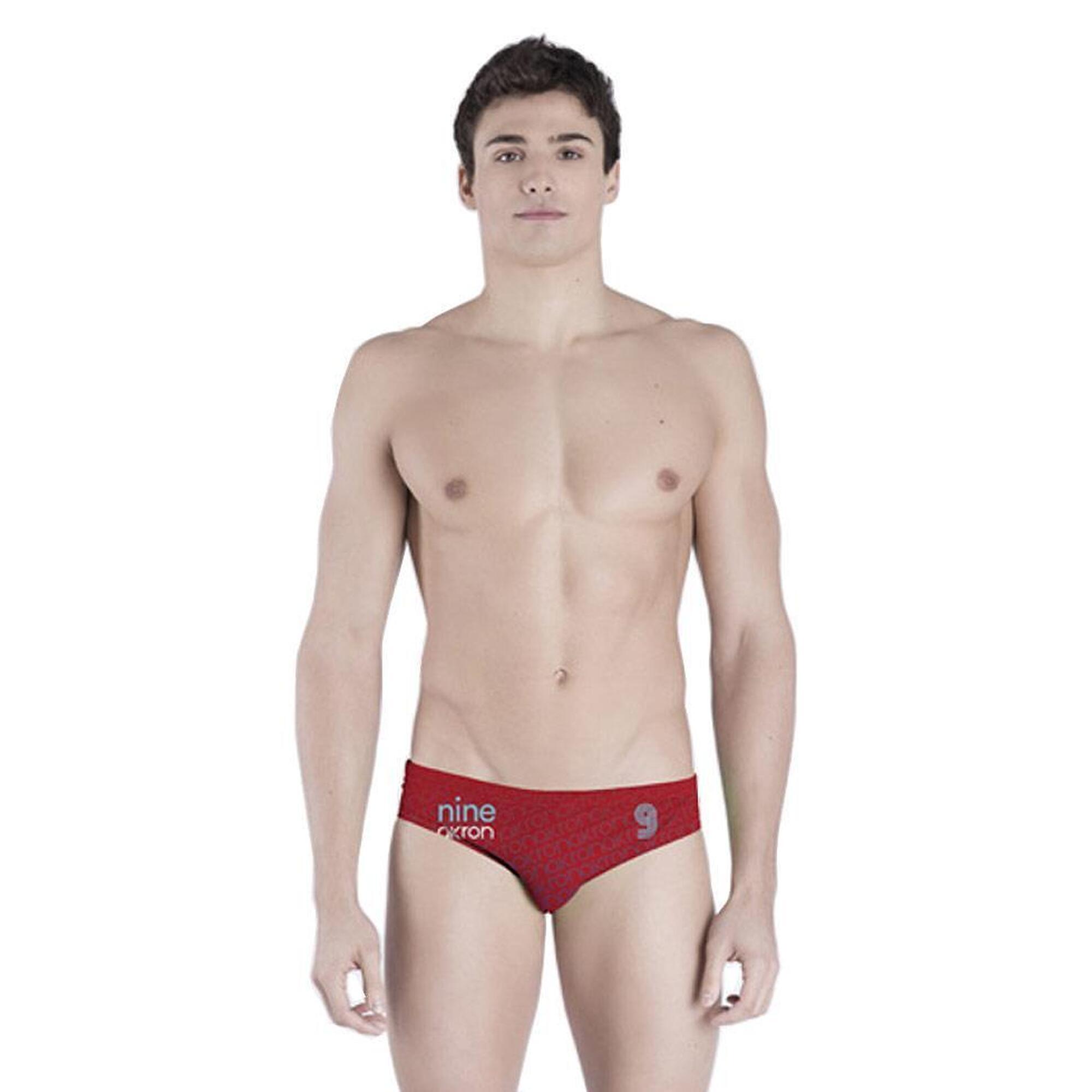 AKRON Akron Men's Adi Nine Brief - Red / Blue