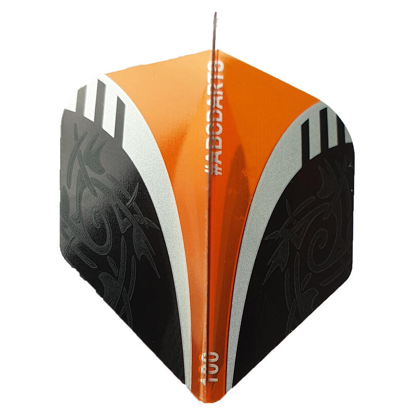 Ailette ABCDarts - Tribal Orange - 8 Lots De 3 Plumes