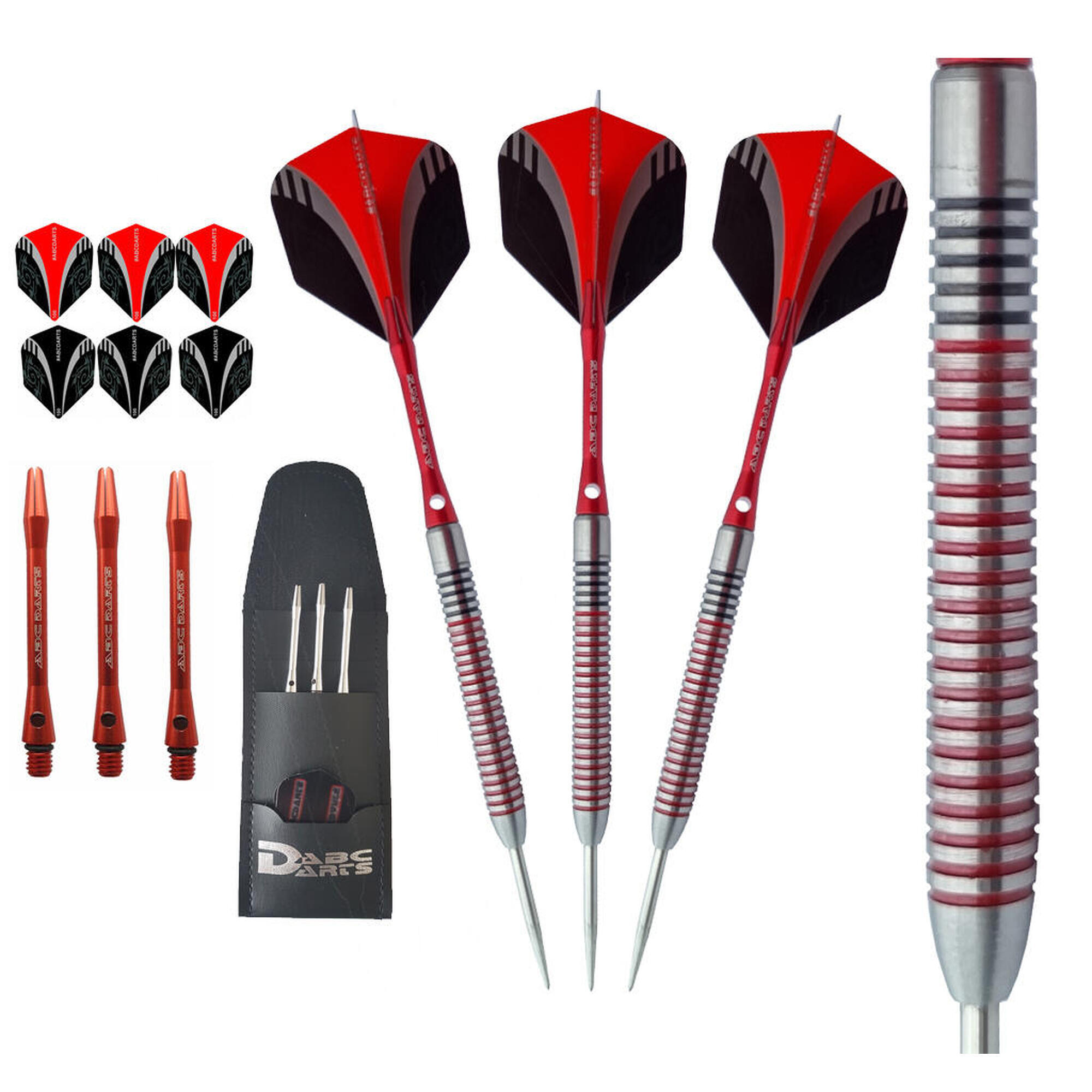 ABC DARTS Professionele Dartpijlen 90%  - Red Dragonas Multi Ring - 22 gram