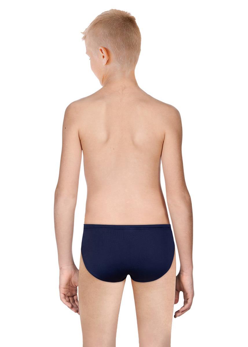 TYR Boy's Durafast Elite Solid Racer Brief - Navy 3/4