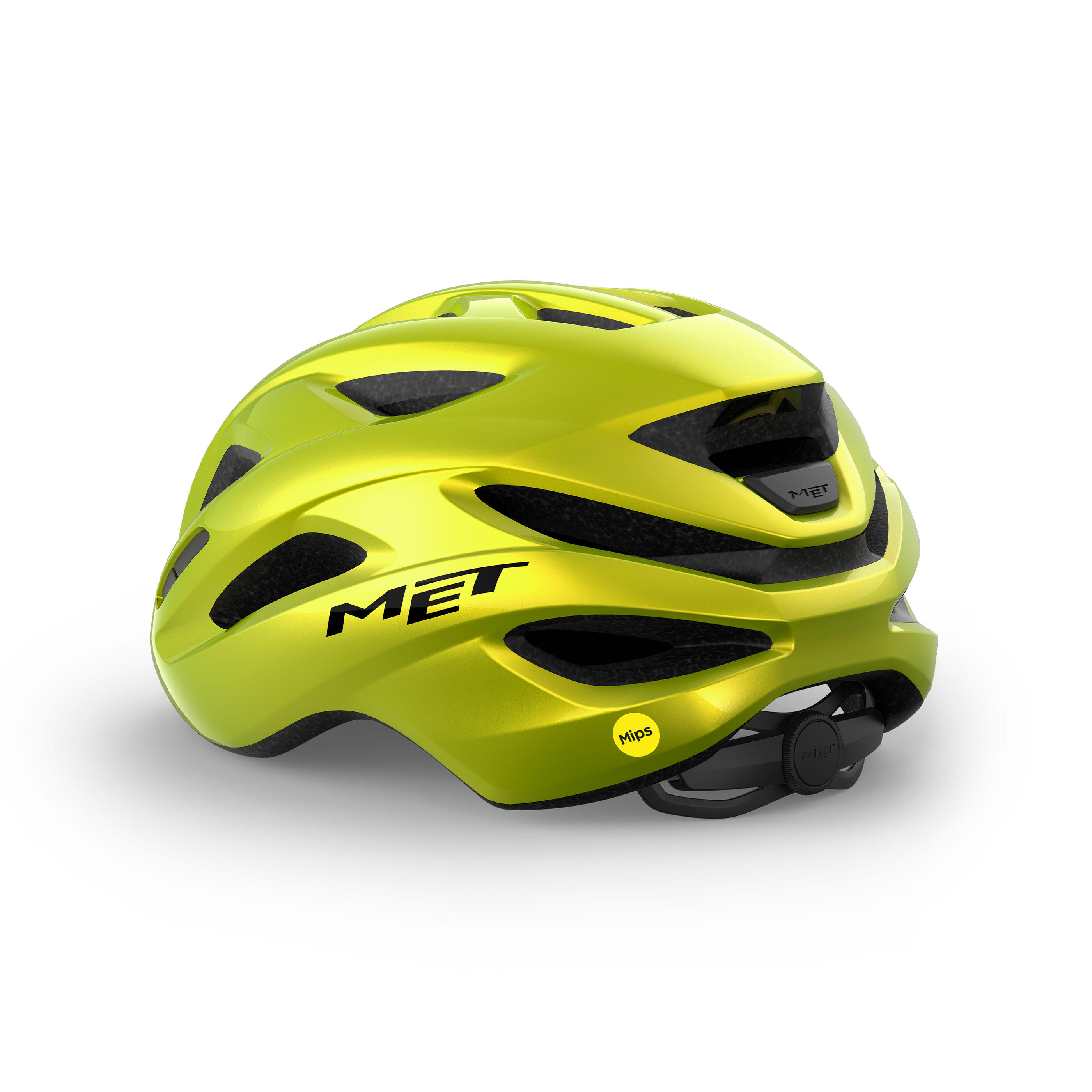 MET IDOLO MIPS Road Bike Helmet Lime Yellow Metallic 2/7