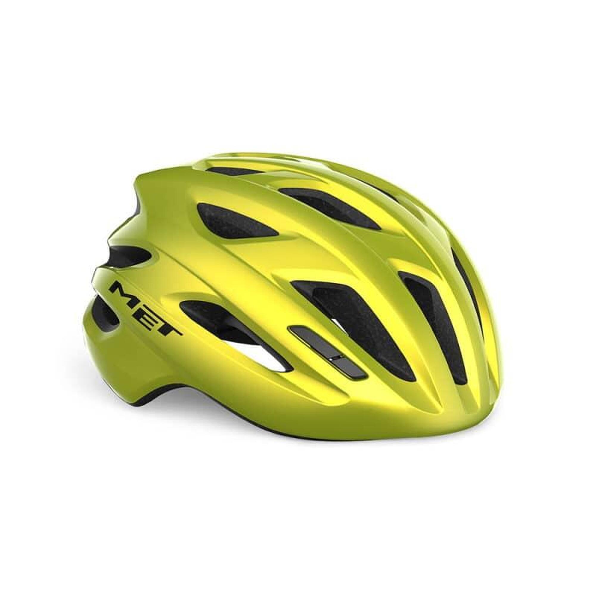 MET IDOLO MIPS Lime Yellow Metallic XL Road Bike Helmet 1/6