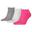 Sneakersocken für Erwachsene, 3erPack Unisex Pink/Grau/Anthrazit