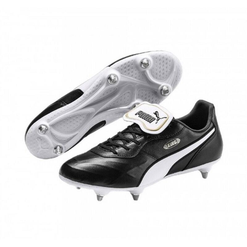 Mens King Top Leather Football Boots (Black/White) PUMA Decathlon