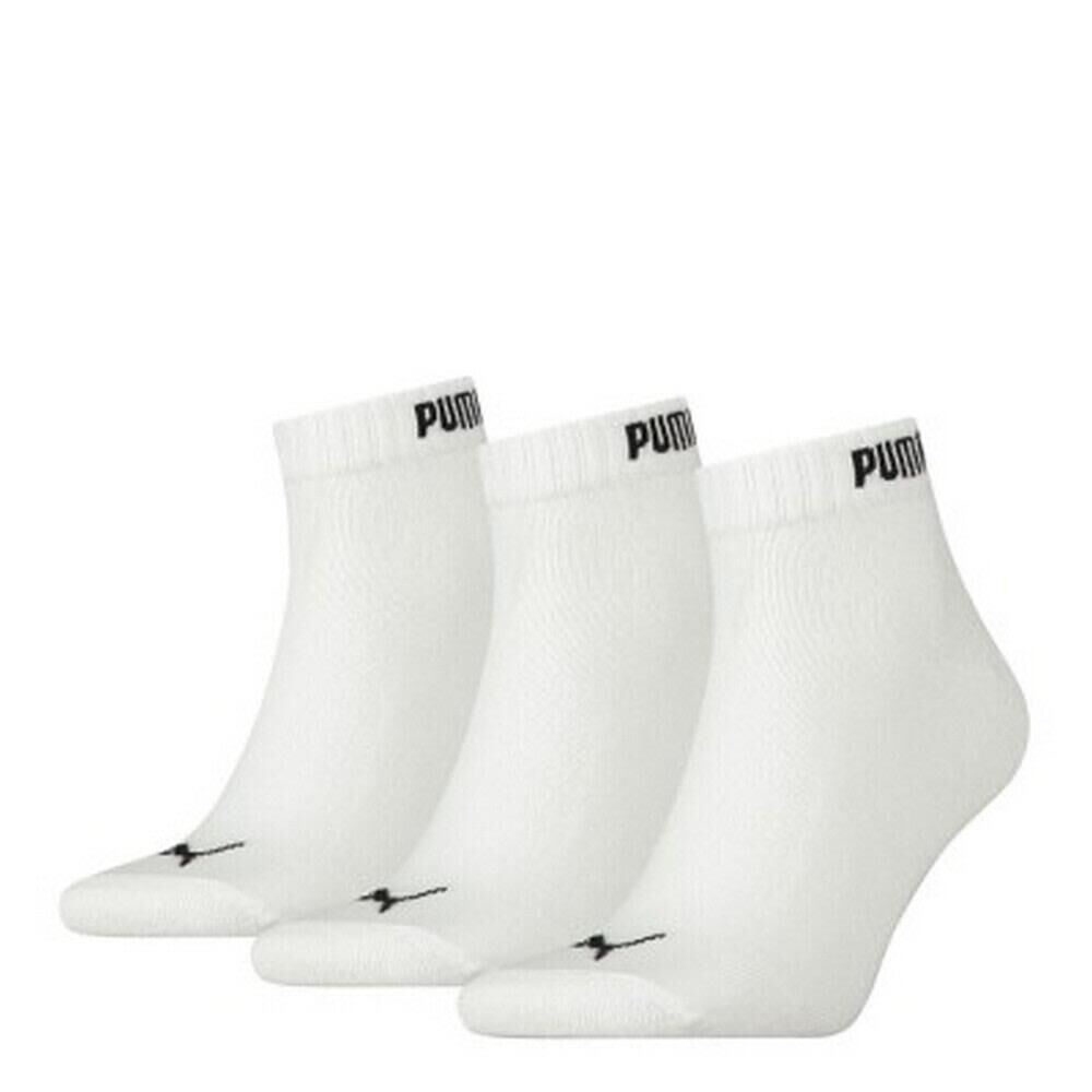 PUMA Mens Quarter Socks (Pack of 3) (White)