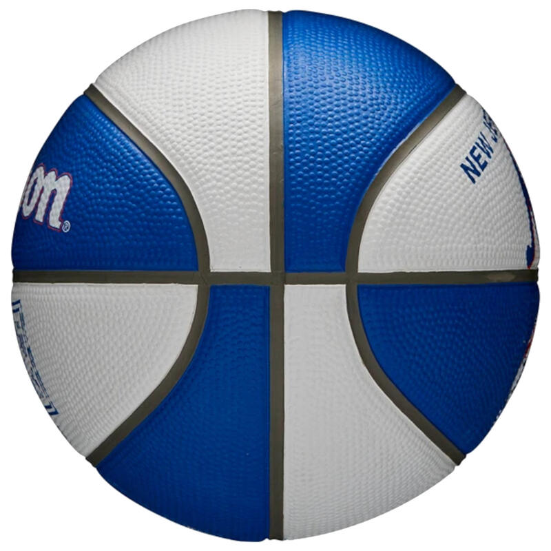 Mini bola de basquetebol Wilson NBA Team Retro Brooklyn Nets tamanho 3