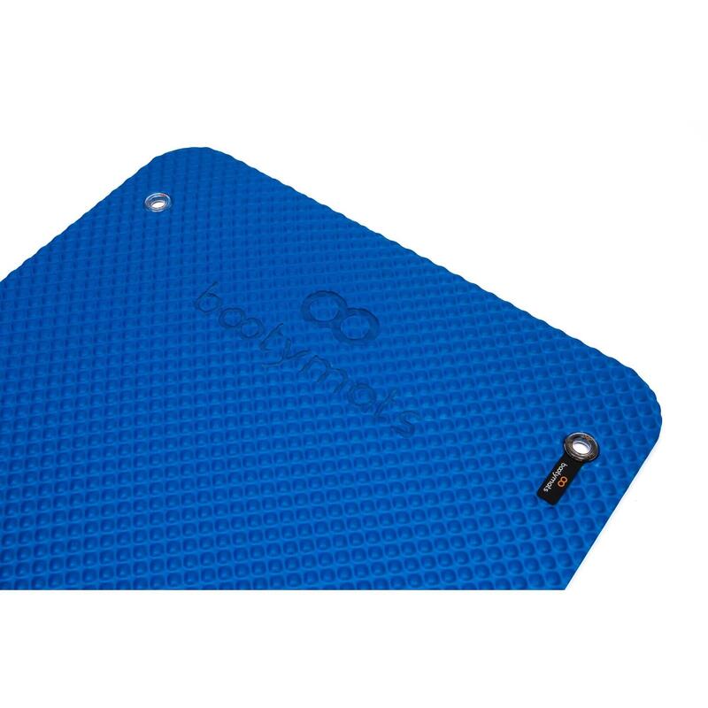 Tapis pour exercices au sol de Pilates. 180x60cm. Bleu