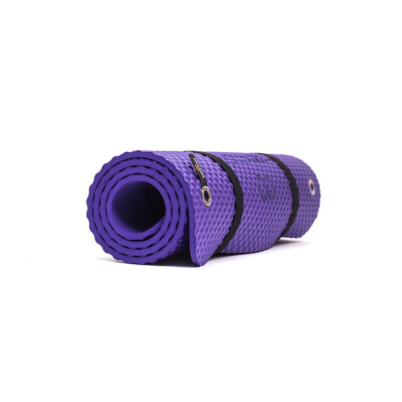 Tapis de sol pour exercices polyvalents, Fitness et Pilates. 160x60cm. Violett