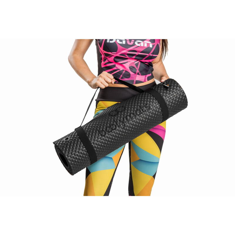 Esterilla multifunción para ejercicios de Fitness y Pilates. 160x60cm.  Negro