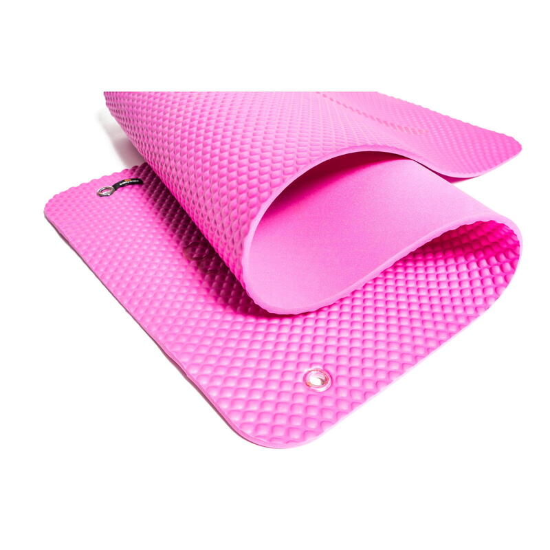 Tapis pour exercices au sol de Pilates. 180x60cm. Rose