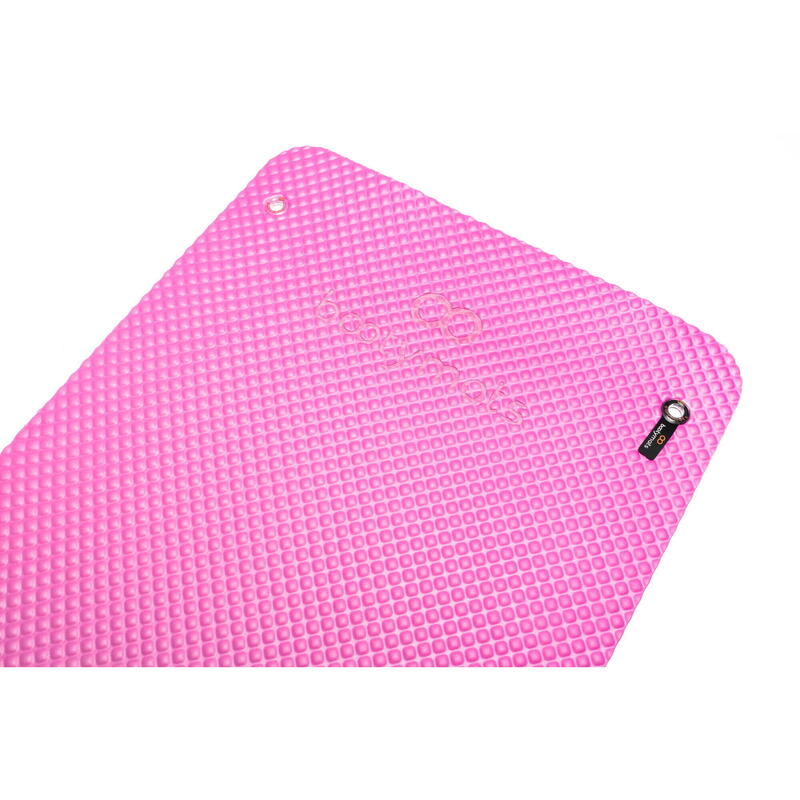 Tapis pour exercices au sol de Pilates. 180x60cm. Rose