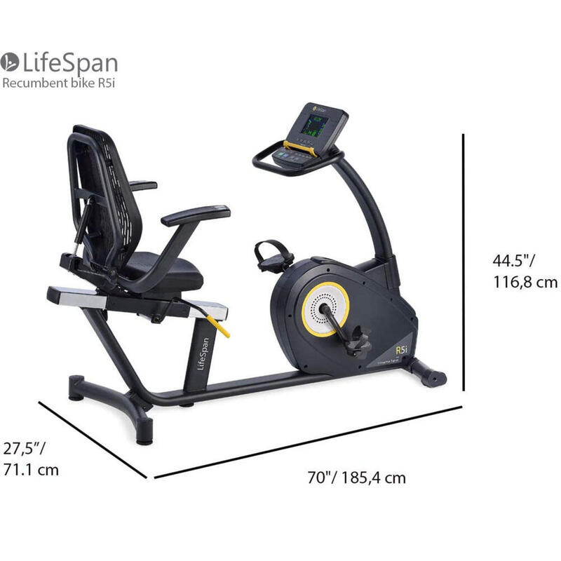 Bicicleta de exerciții LifeSpan Fitness R5i Bicicleta înclinată