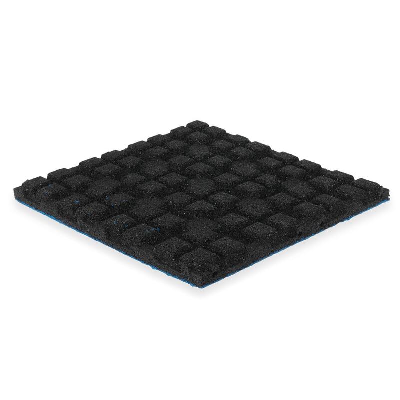 Dalle caoutchouc couche supérieure EPDM - 50x50 cm - 45 mm - Bleu clair