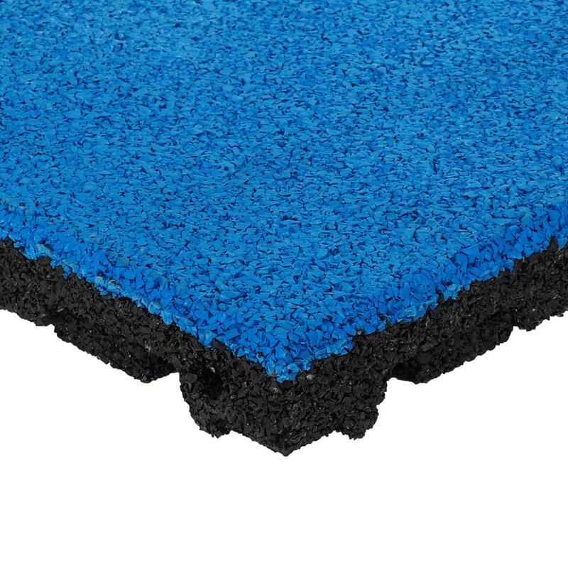 Strat superior din cauciuc EPDM - 50x50 cm - 45 mm - Albastru strălucitor