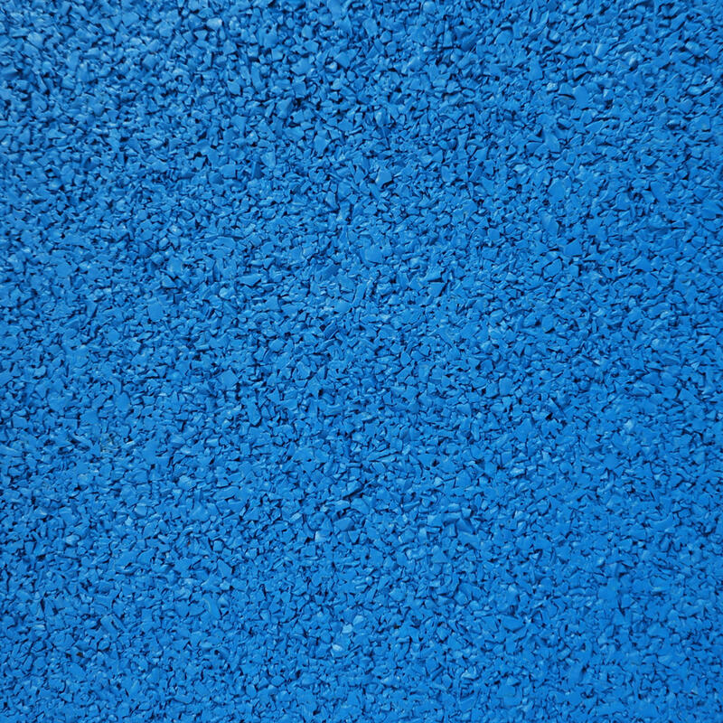 Baldosa de caucho EPDM capa superior - 50x50 cm - 45 mm - Azul claro