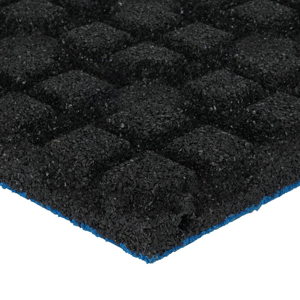 Piastrella in gomma EPDM con strato superiore - 50x50 cm - 45 mm - Blu brillante 4/5