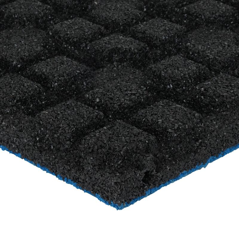 Baldosa de caucho EPDM capa superior - 50x50 cm - 45 mm - Azul claro