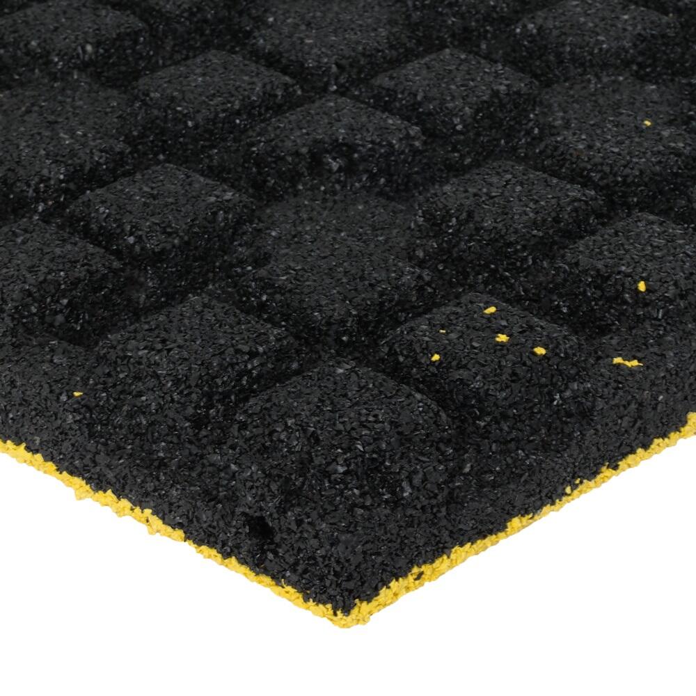 Strato superiore in gomma EPDM - 50 x 50 cm - 45 mm - Giallo 4/5