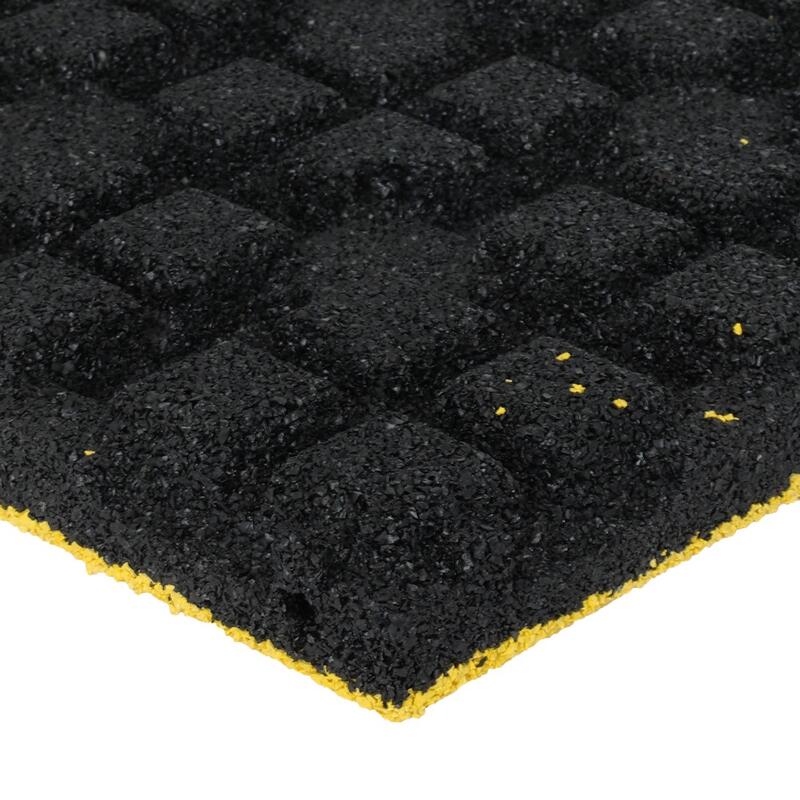 Strat superior EPDM pentru plăci de cauciuc - 50 x 50 cm - 45 mm - Galben
