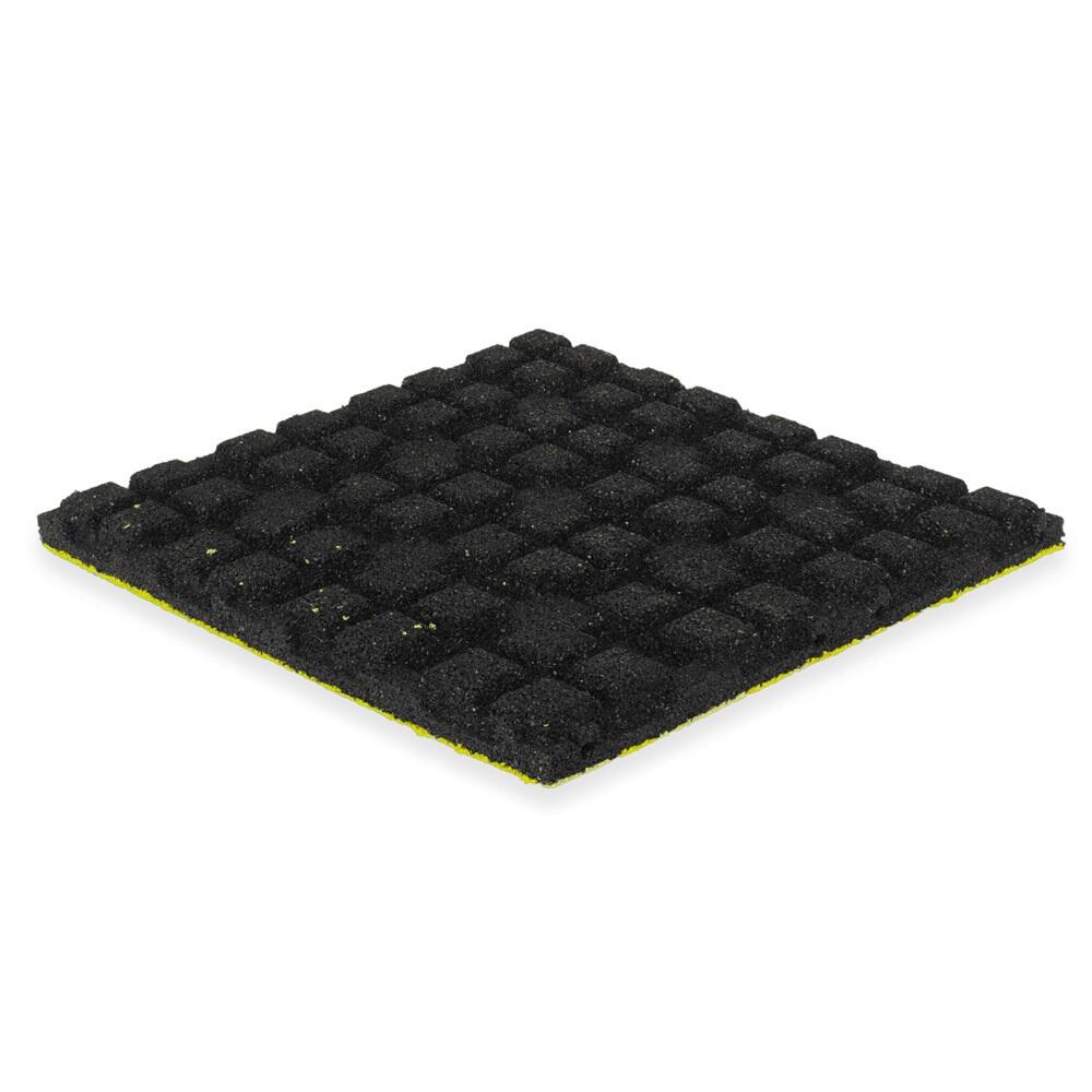 Strato superiore in gomma EPDM - 50 x 50 cm - 45 mm - Giallo 2/5