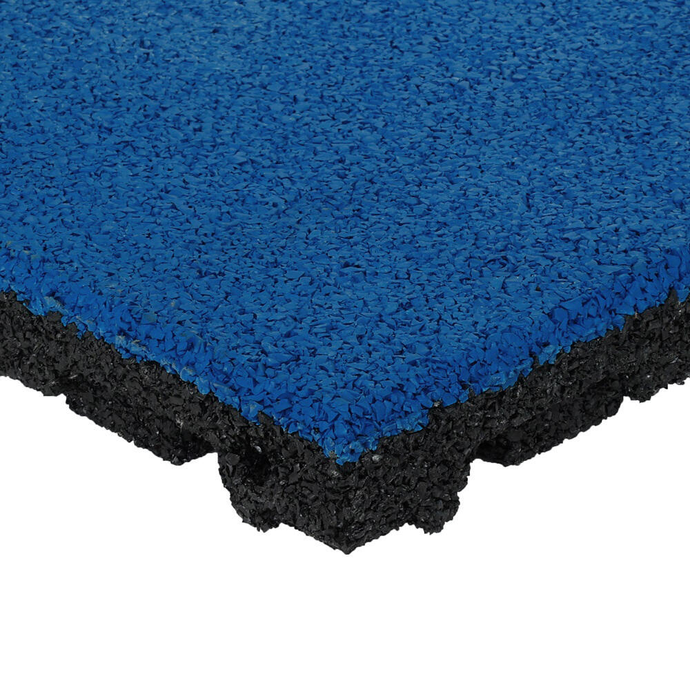 Dalle en caoutchouc, couche supérieure EPDM - 50 x 50 cm - 45 mm - Bleu foncé 3/5