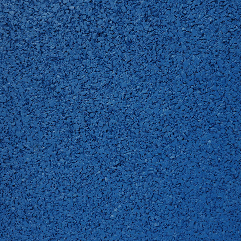 Baldosa de caucho EPDM capa superior - 50x50 cm - 45 mm - Azul oscuro