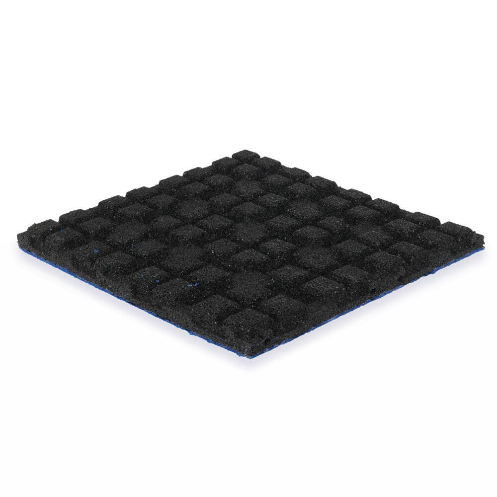 Dalle en caoutchouc, couche supérieure EPDM - 50 x 50 cm - 45 mm - Bleu foncé 2/5