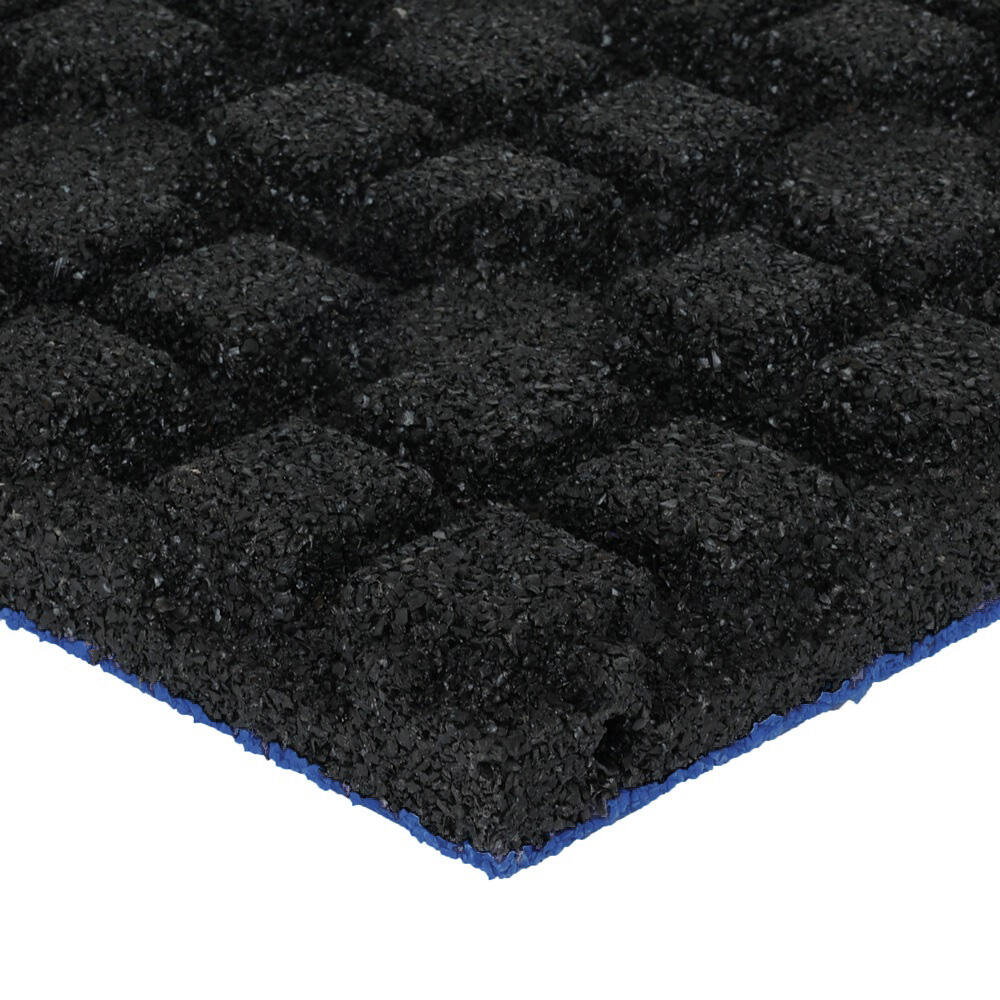 Dalle en caoutchouc, couche supérieure EPDM - 50 x 50 cm - 45 mm - Bleu foncé 4/5