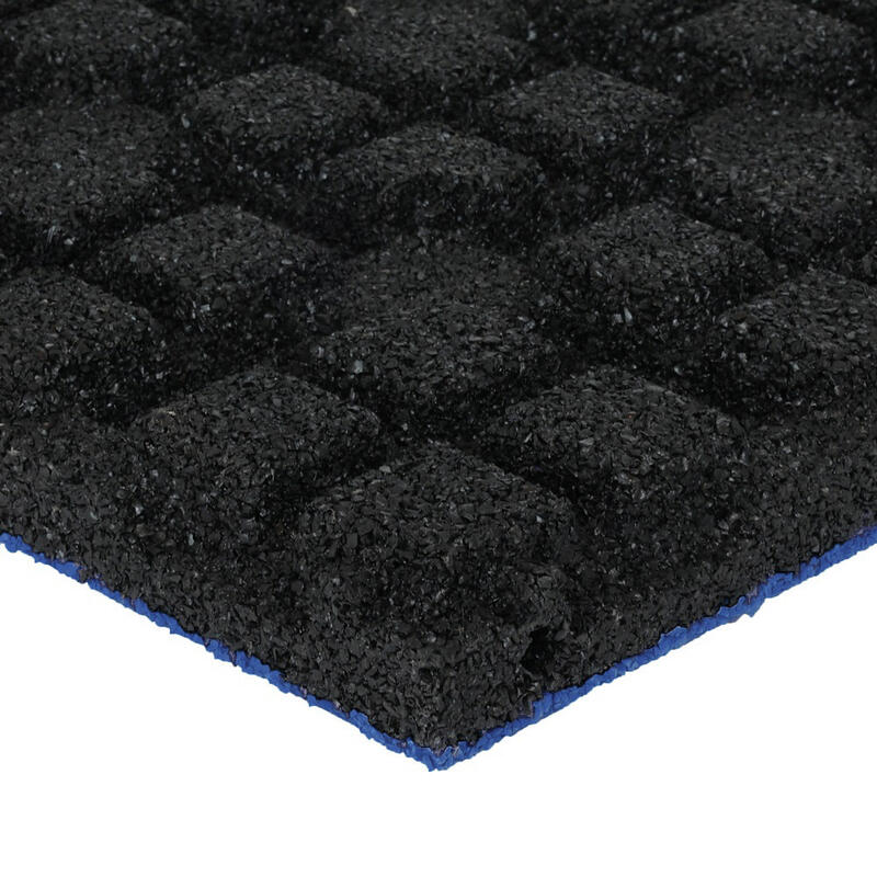 Rubber tegel EPDM toplaag - 50x50 cm - 45 mm - Donker blauw