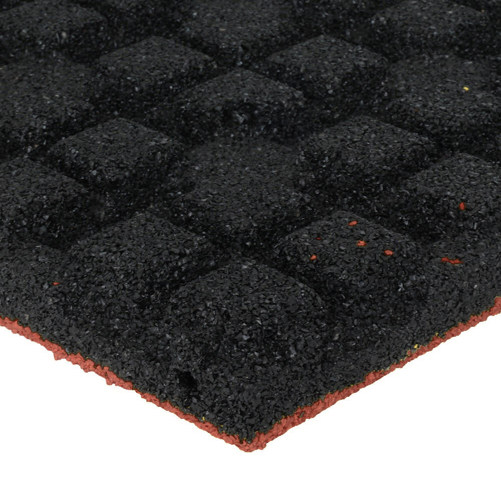 Piastrella in gomma Strato superiore in EPDM - 50 x 50 cm - 45 mm - Rosso 4/5