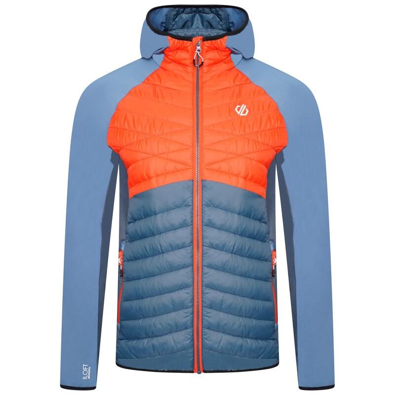 Chaqueta Mountaineer de Lana para Hombre Salmón Quemado, Gris Orión