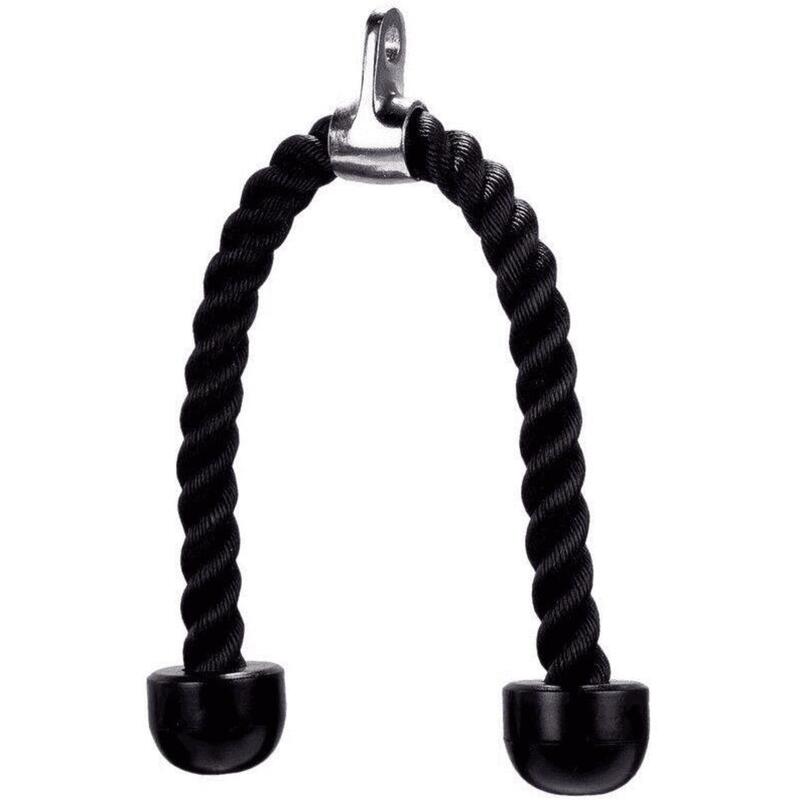 Tunturi Doppel-Trizeps-Seil für Kabelzug Schwarz