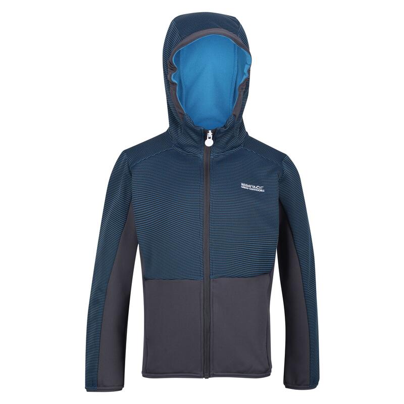Veste polaire HIGHTON Enfant (Bleu vif / Gris foncé)