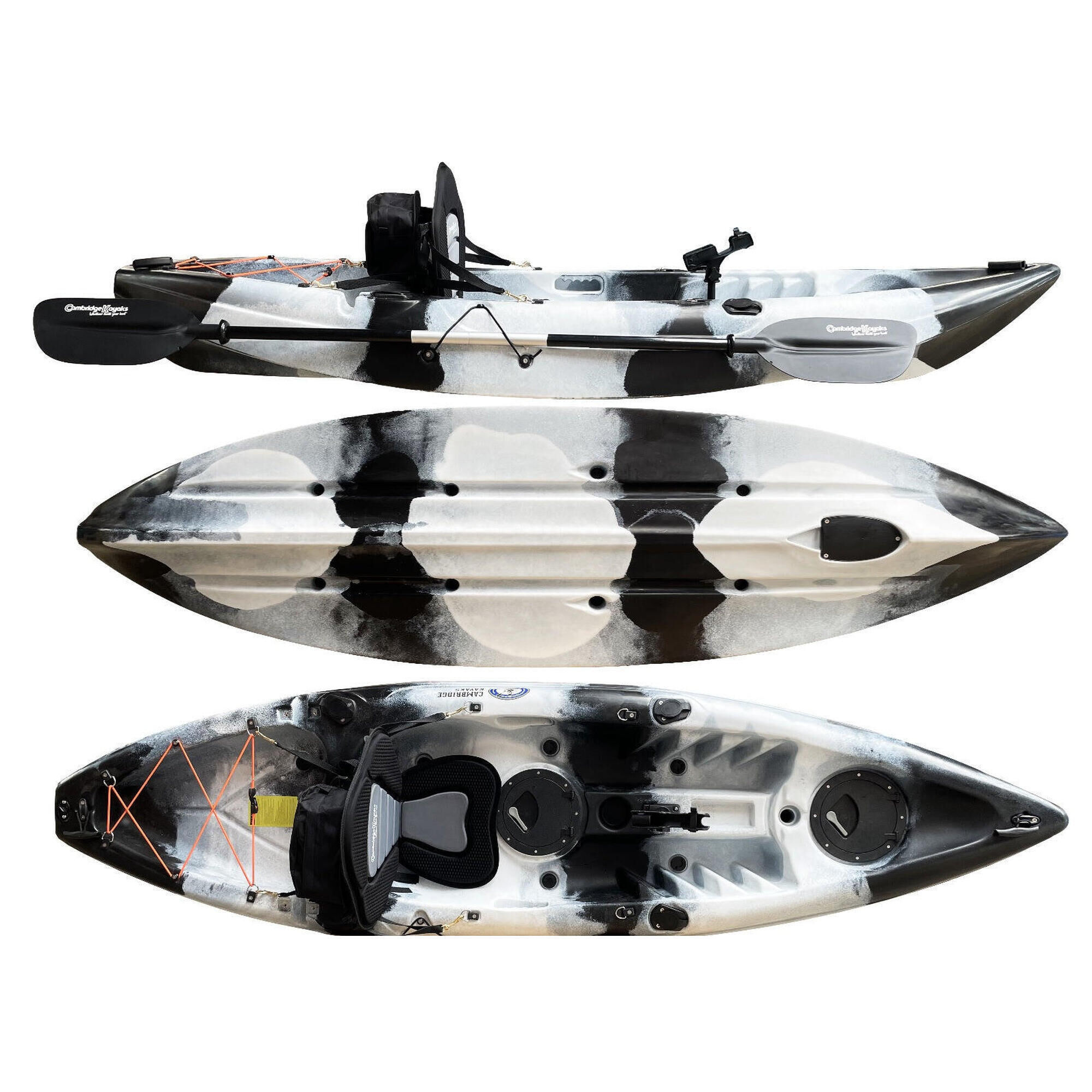 CAMBRIDGE KAYAKS Cambridge Kayak Zander Single sit on top kayak Black and White