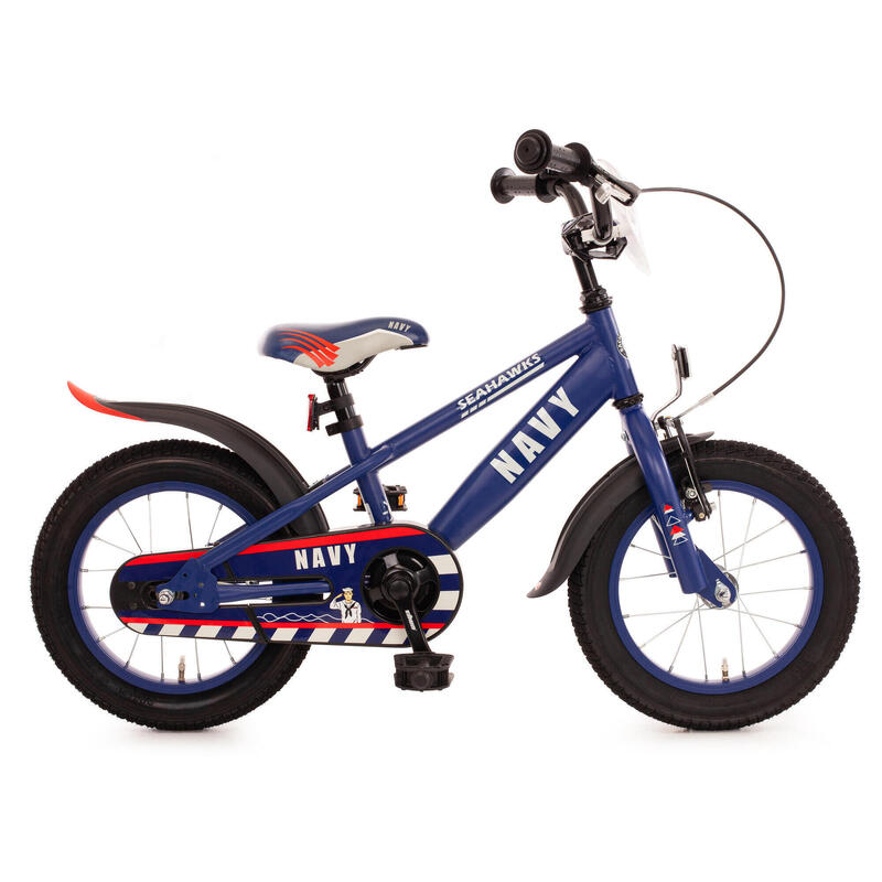 BACHTENKIRCH Kinderfiets "NAVY" 14 inch