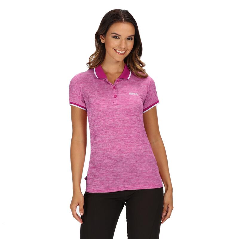 Polo Remex II Manga Corta para Mujer Cereza Oscuro