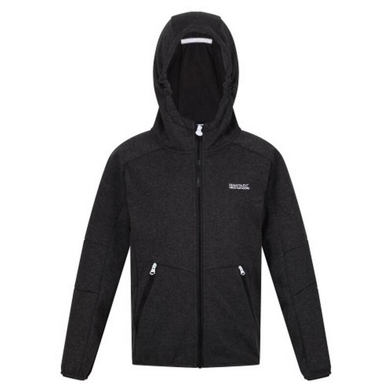 Chaqueta Softshell Maxwell Jaspeada para Niños/Niñas Negro