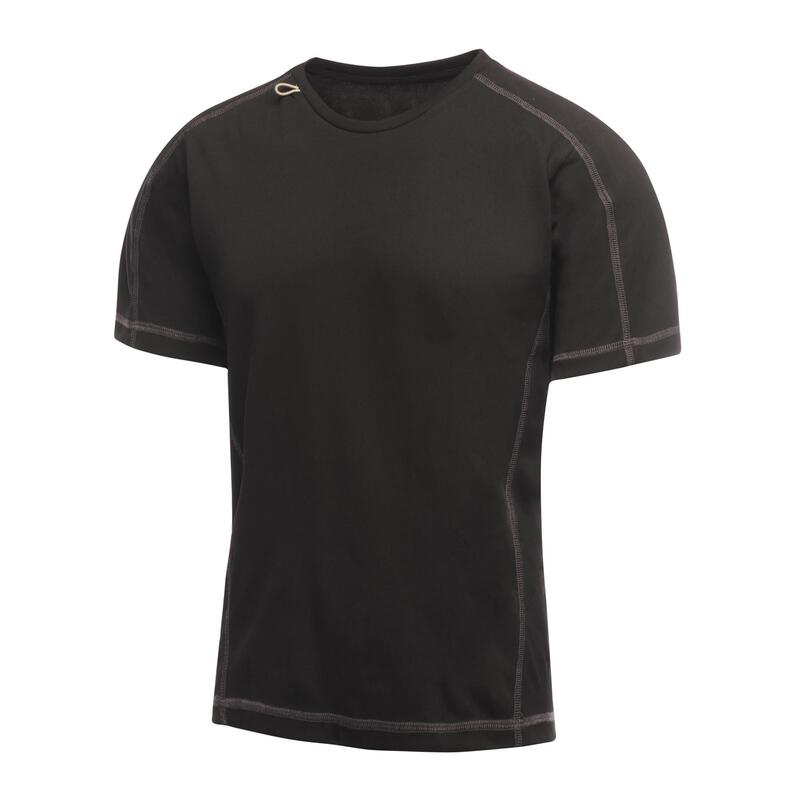 Activewear Camiseta manga corta Modelo Beijing hombre caballero Blanco/Negro
