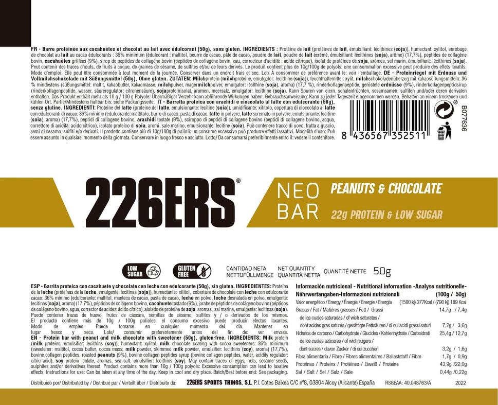 Baton proteinowy dla dorosłych 226ers NEO BAR