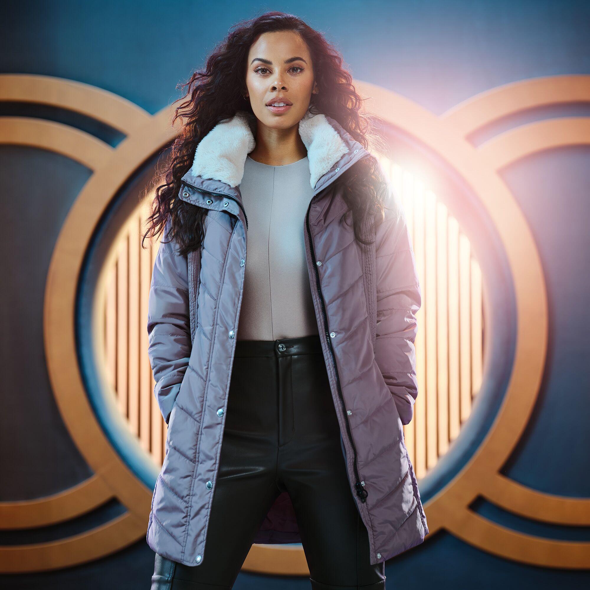 Womens/Ladies Parthenia Rochelle Humes Insulated Parka (Coconut) 3/4