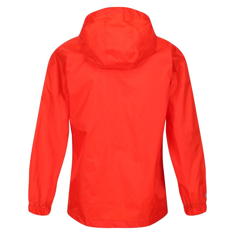Chaqueta impermeable modelo Pack It Jacket III para niños Rojo Fuego