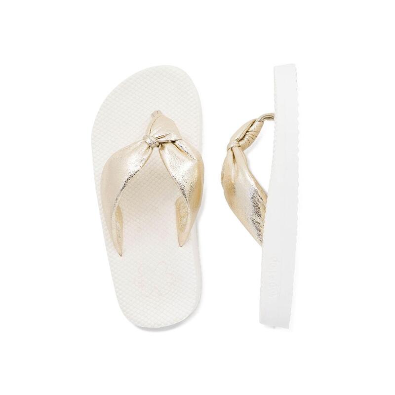 Damen Flip Flop Zehentrenner toe*comfy White