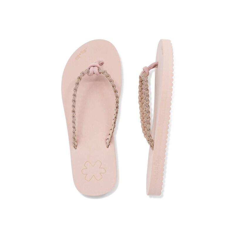 Damen Flip Flop Zehentrenner flip*glitter Dirty Rose