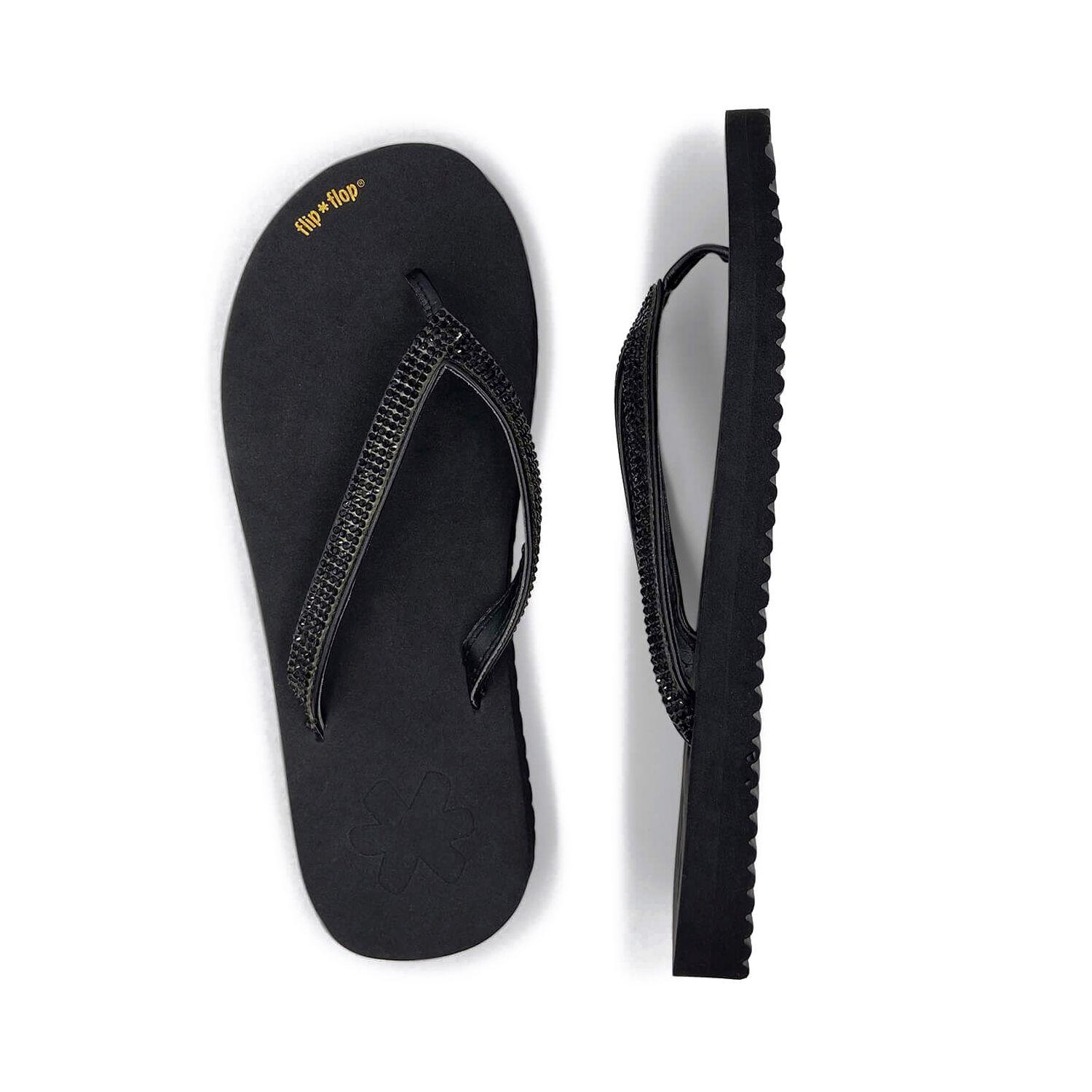 Femme tongs flip*glam Noir 4/4