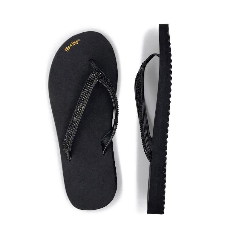 Damen Flip Flop Badezehentrenner flip*glam Black