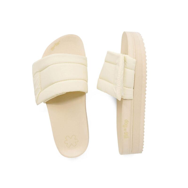 Șlapi de damă Flip Flop Hi Paddy ecru, ușori, de vară
