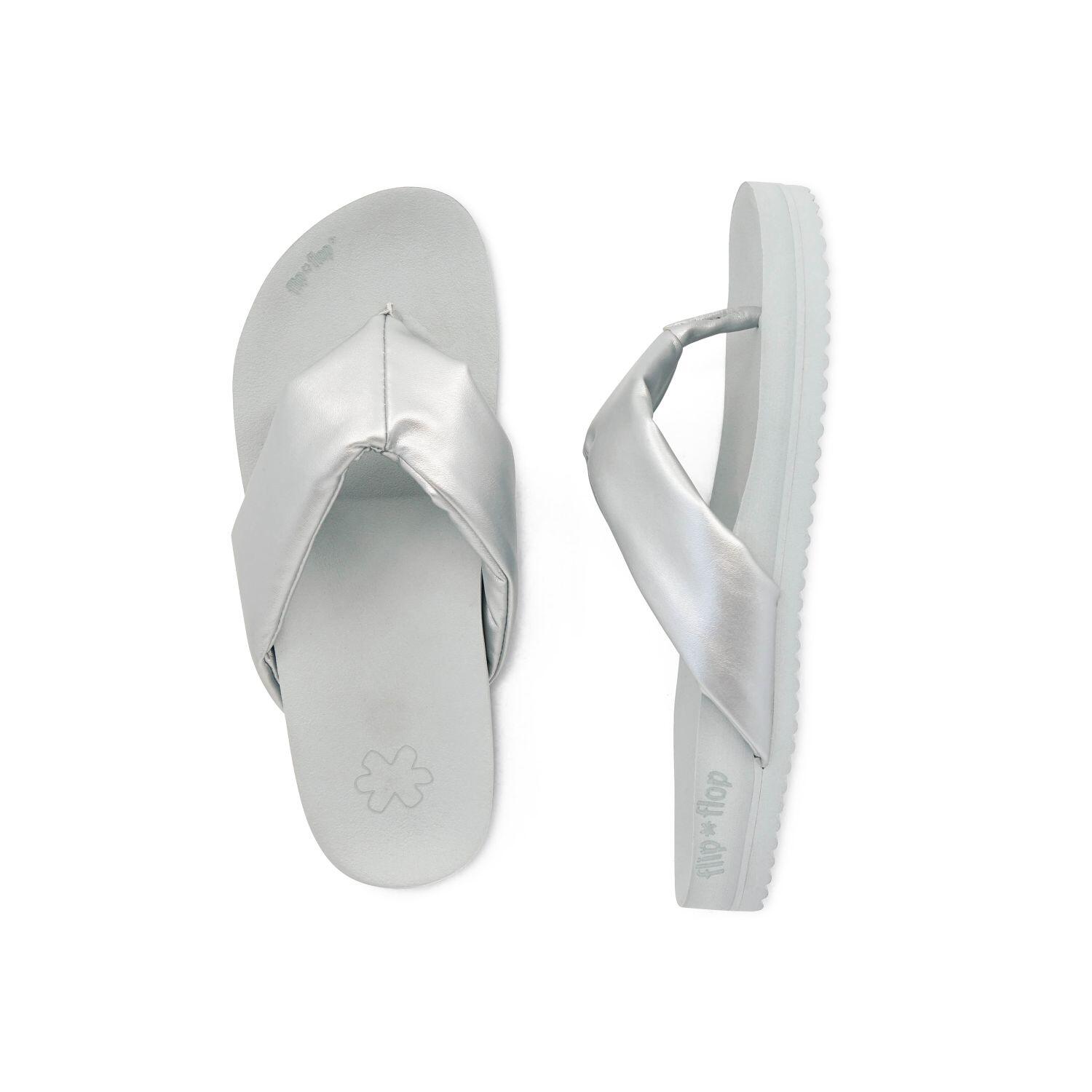 Femme tongs toe*fine Argent 4/4