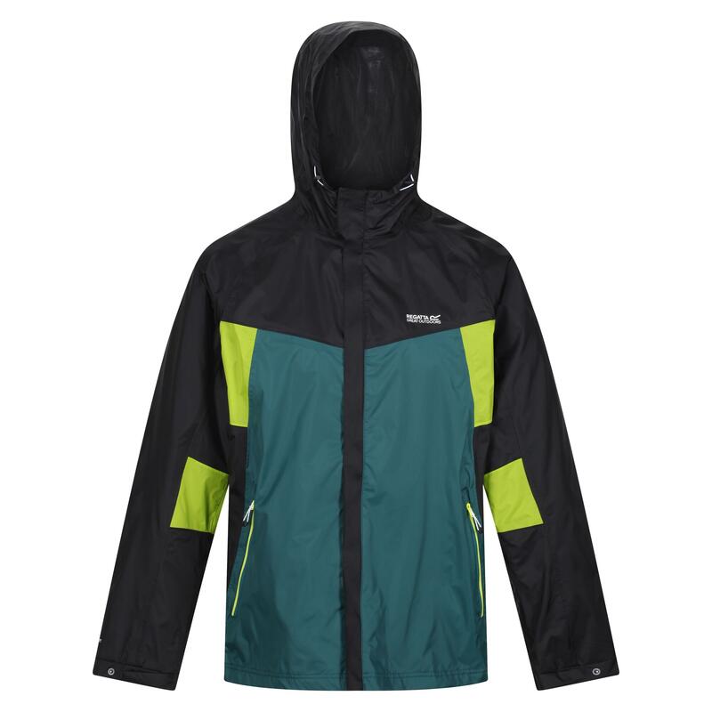 Chaqueta Impermeable Dresford para Hombre Negro, Verde Pacífico