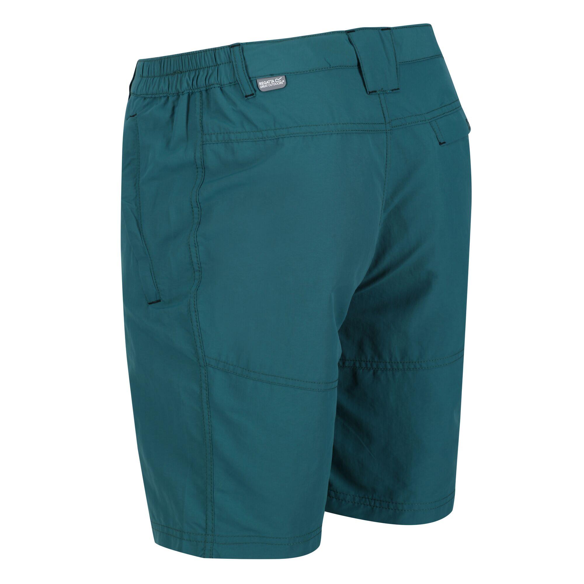 Mens Leesville II Walking Shorts (Pacific Green) 3/5